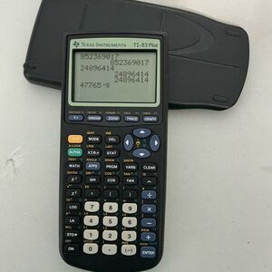 Texas Instruments- TI-83PLUS Programmable Graphing Calculator-